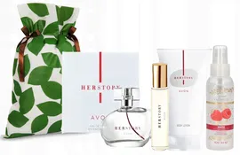 AVON HER STORY ДУХИ 50 150 10 100 МЕШОК ПОДАРОК