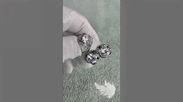 Крупный Серебряный набор серьги и кольцо с камнями#серебро #серебряныеукрашения #кольцо #серьги