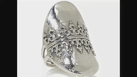Noa Zuman Sterling Silver Oval Medallion Ring