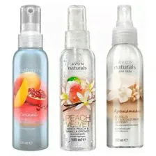 AVON Naturals Набор спреев для тела 3*100 мл ( Спрей для тела "Гранат и манго"+ Спрей для тела "Белый персик и ванильная орхидея"+ Спрей для тела "Ваниль и сандаловое дерево") без коробки