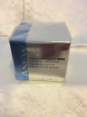 RARE Avon Anew Rejuvenate Night Sapphire Emulsion - New in Box