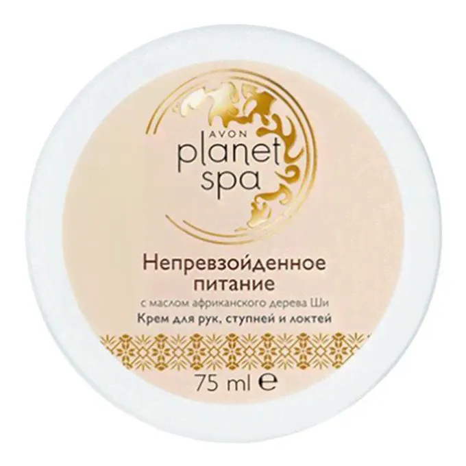 Крем для рук и ног Avon Spa Непревзойденное питание увлажняющий с маслом африканского дерева ши 75 мл-0