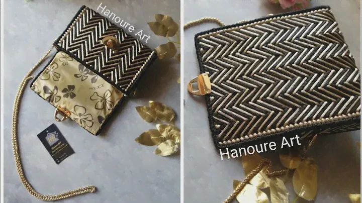 DIY New stitch on plastic canvas bag / New plastic canvas bag design / full tutorial