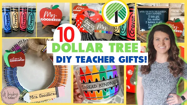 10 AMAZING Dollar Tree DIY Cricut Teacher Appreciation Gifts 🍎 Great for Back to School, too!