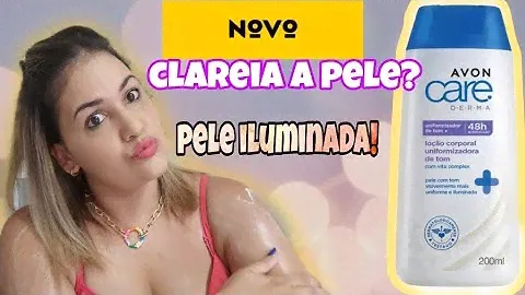 loção corporal uniformizadora de tom da Avon Care Derma - testado