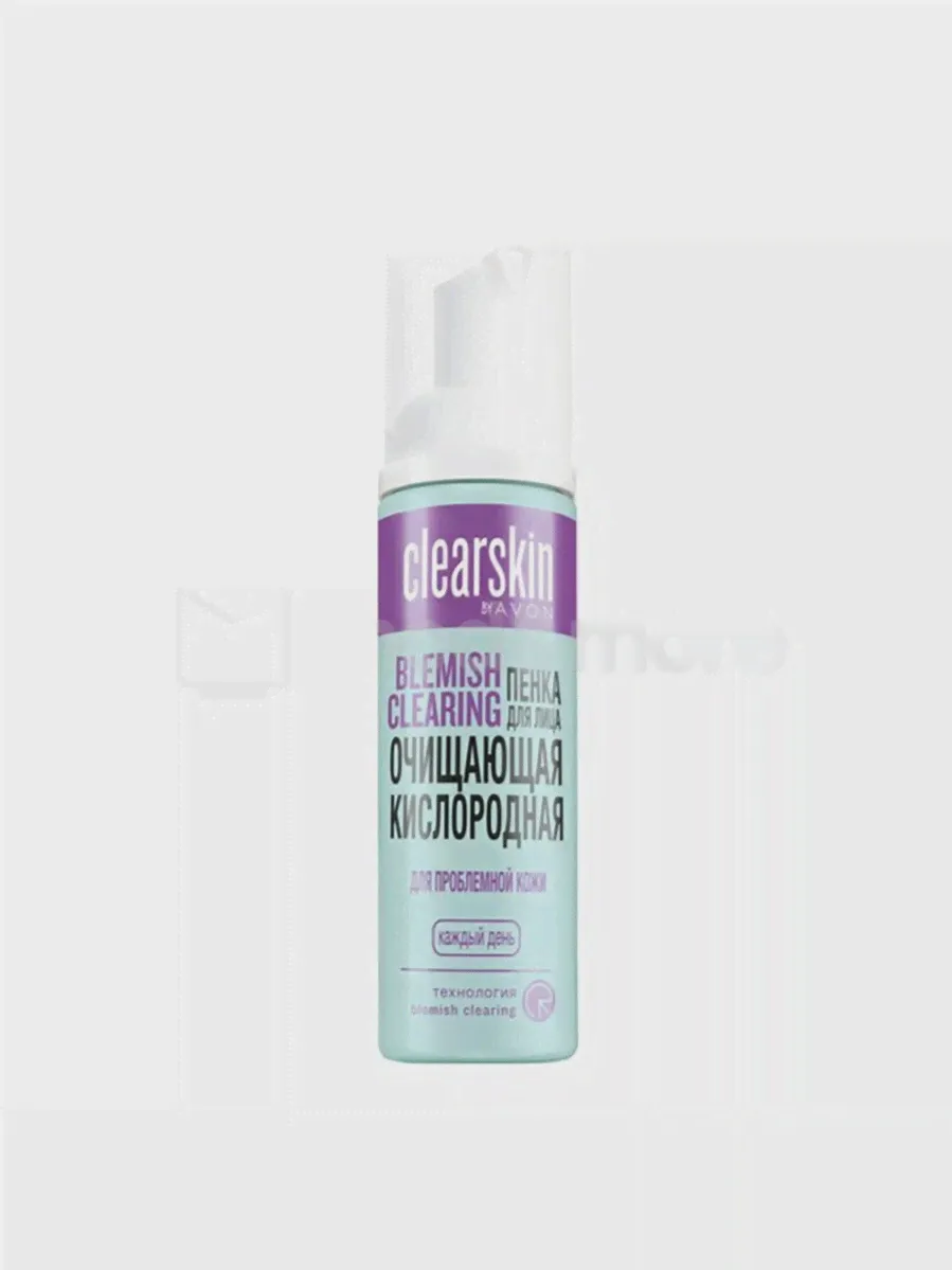 Очищающая кислородная пенка Avon Clearskin Для проблемной кожи с пшеницей и витамином Е 150 мл.