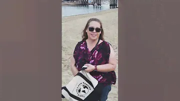 MEL JUN Large Canvas Tote Bag