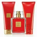 avon little red dress EDP- Body Lotion-Shower Gel NEW Sealed RETIRED-FREE SHIP
