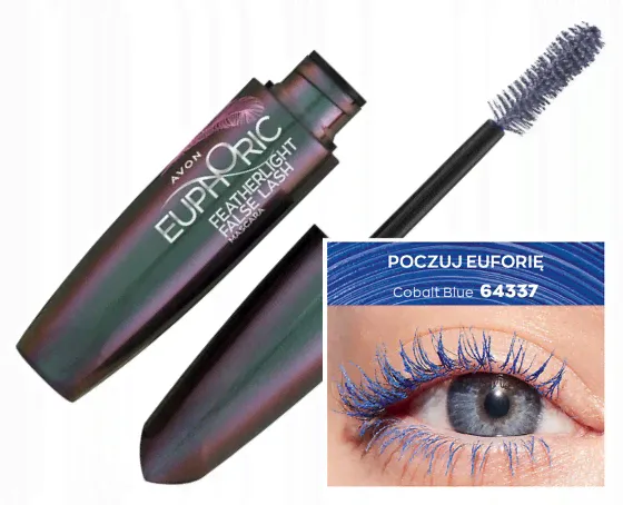 Avon Euphoria тушь удлиненно-жирная. COBALT BLUE-0