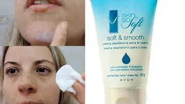Skin so Soft Avon - Creme depilatório para o rosto