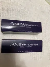 2- avon anew platinum Serum Travel Size 7g 0.25oz Each -New