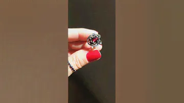 Старинное кольцо с природным гранатом альмандином из серебра 835 пробы!