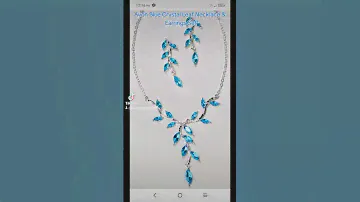 Avon Blue Crystal Leaf Necklace & Earrings Set Website in desc. to shop #avonjewelry