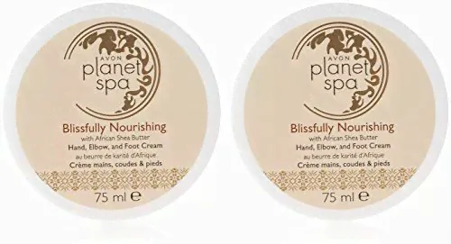 2 x Avon Planet Spa Blissfully Nourishing Shea Butter Hand Elbow Foot Cream-0