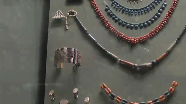 3000 year old jewellery in the Egyptian section of the Louvre