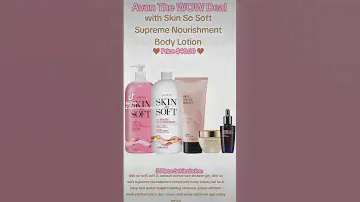 Avon The WOW Deal with Skin So Soft Supreme Nourishment Body Lotion #avongiftsets #avonbathandbody