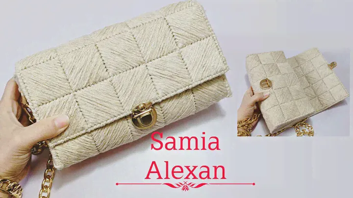 Plastic canvas bag / how to make a plastic canvas bag / purse / clutch / step by step