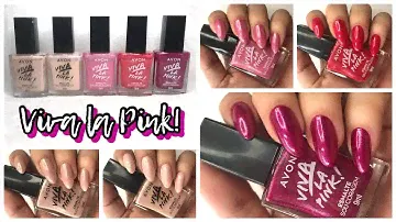Viva La Pink Avon Coleção de Esmaltes