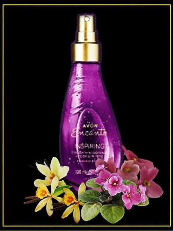 AVON, Парфюмированный спрей для тела Кремовая фиалка , AVON, спрей для тела Encanto, Эйвон парфюм A