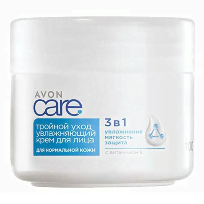 Крем для лица Avon Care Тройной уход для нормальной кожи 100 мл