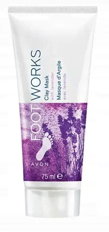 AVON Foot Works Разглаживающая лавандовая маска для ступней, ног, лаванда-0