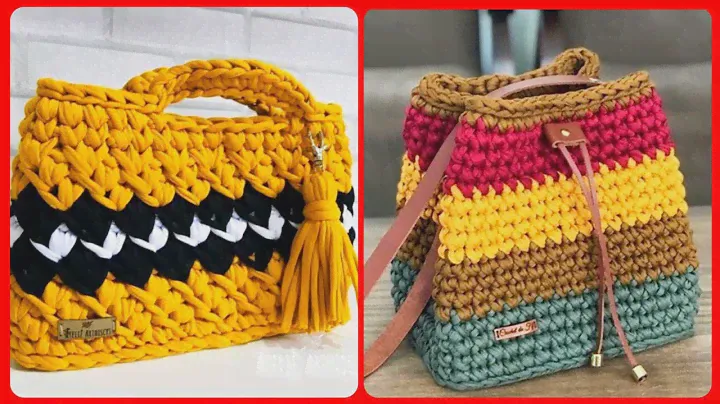 New Arrival Plastic Canvas Hand Knitted Crossbody Women Bags/Crochet Tote Bag Design & Pattern