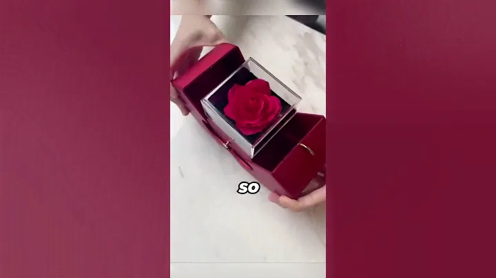 Fashion Jewelry Box Red Apple Christmas Gift Necklace Eternal Rose For Girl Mother’s Day Valen
