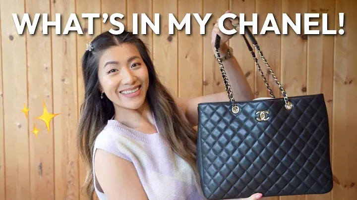 WHAT'S IN MY LUXE TRAVEL BAG! (CHANEL SHOPPING TOTE)