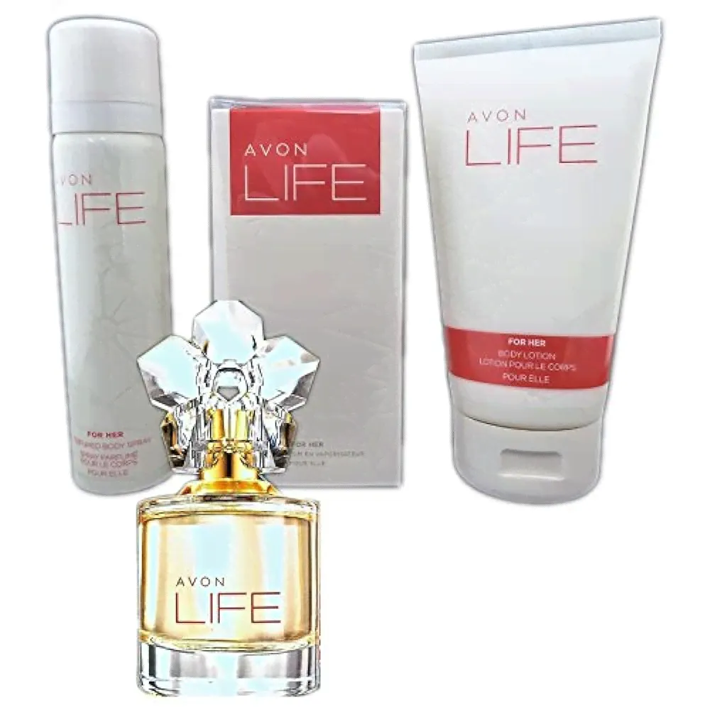 Наборы женских духов Set AVON Life for Her Eau de Parfum 50ml Bodylotion 150ml und Body Spray 75ml für Damen